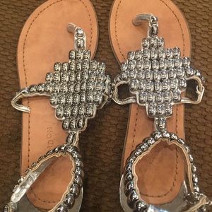Z London Silver Sandals